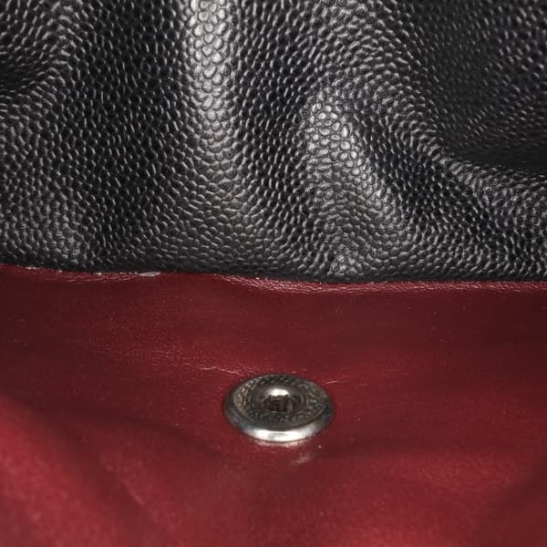 Pre-owned Chanel Jumbo Classic Caviar Double Flap Black