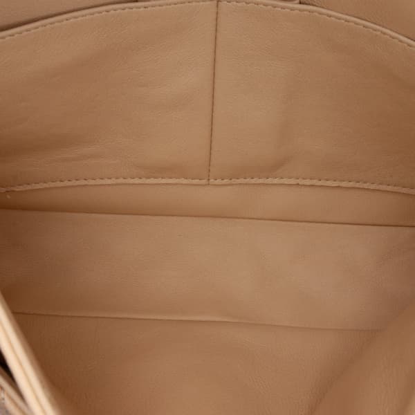Pre-owned Chanel Medium Classic Lambskin Double Flap Brown