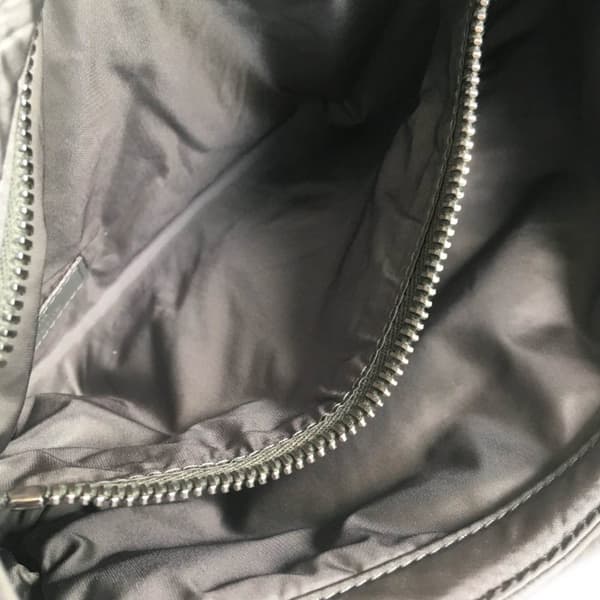 Pre-owned Saint Laurent Nylon Le 5 A 7 Shoulder Bag Gray