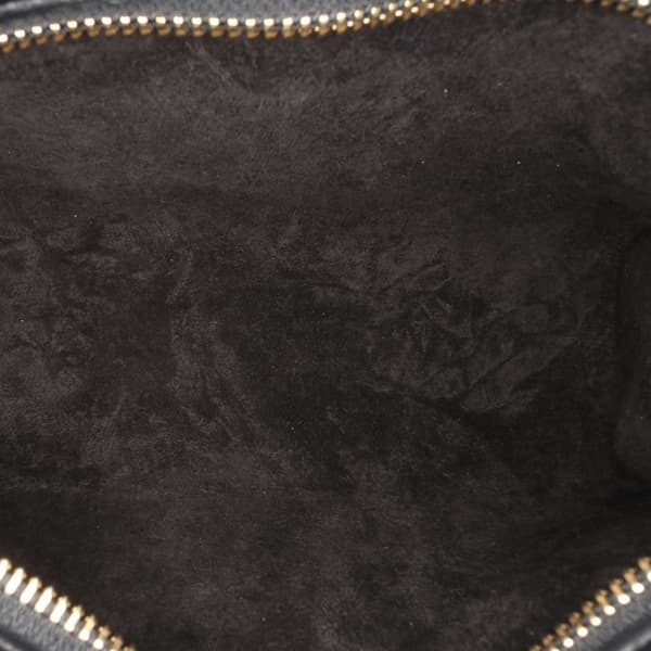 Pre-owned Celine Smooth Calfskin Cuir Triomphe Shoulder Bag Black