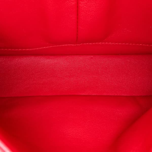 Pre-owned Chanel Medium Classic Lambskin Double Flap Red