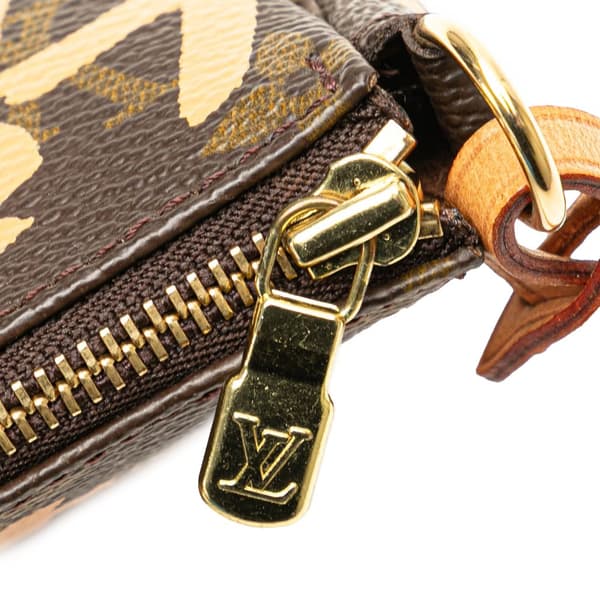 Pre-owned Louis Vuitton Stephen Sprouse Monogram Graffiti Pochette Accessoires Brown