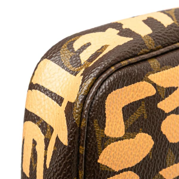 Pre-owned Louis Vuitton Stephen Sprouse Monogram Graffiti Pochette Accessoires Brown