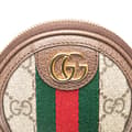 Miniatyrbilde 8 av 10: Pre-owned Gucci Mini GG Supreme Ophidia Round Neck Pouch Brown