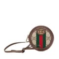 Miniatyrbilde 1 av 10: Pre-owned Gucci Mini GG Supreme Ophidia Round Neck Pouch Brown