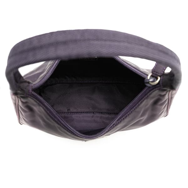 Pre-owned Prada Mini Tessuto Sport Shoulder Bag Purple