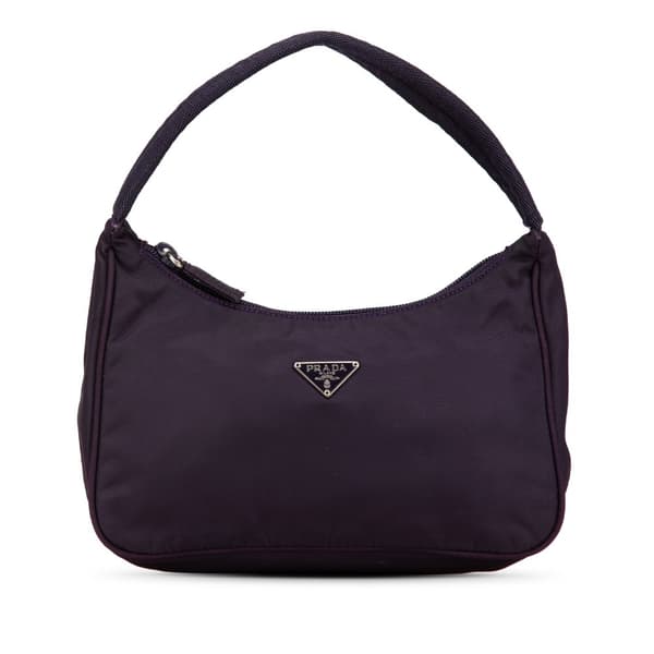 Pre-owned Prada Mini Tessuto Sport Shoulder Bag Purple