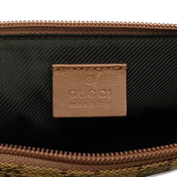 Pre-owned Gucci GG Canvas Boat  Brown