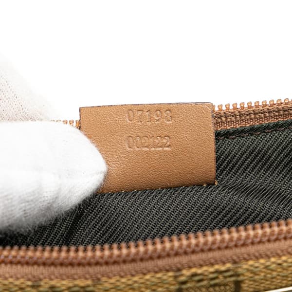 Pre-owned Gucci GG Canvas Boat  Brown