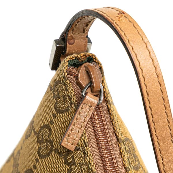 Pre-owned Gucci GG Canvas Boat  Brown