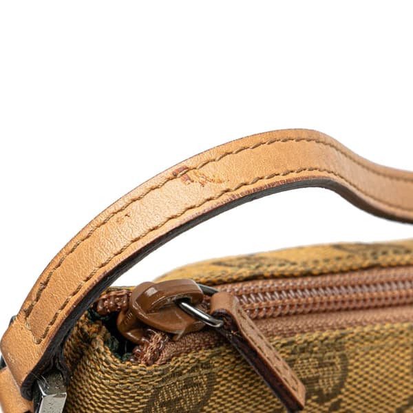 Pre-owned Gucci GG Canvas Boat  Brown