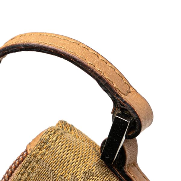 Pre-owned Gucci GG Canvas Boat  Brown