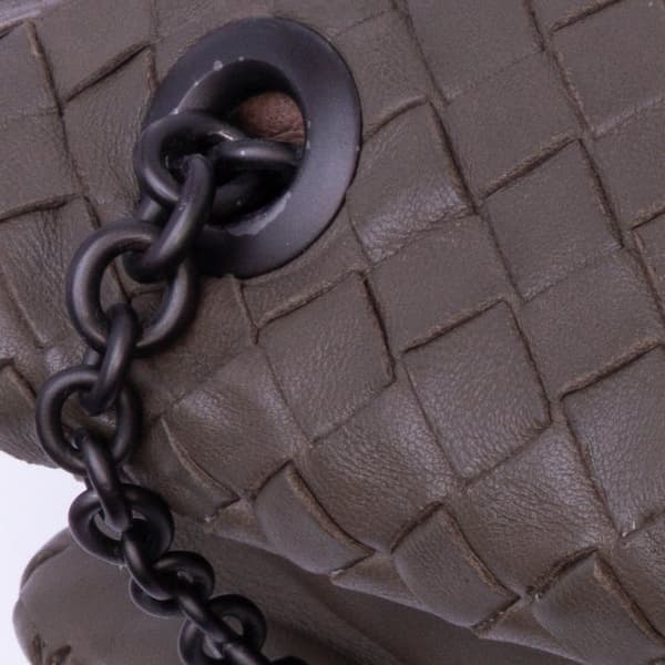 Pre-owned Bottega Veneta Nappa Intrecciato Duo Shoulder Bag Brown