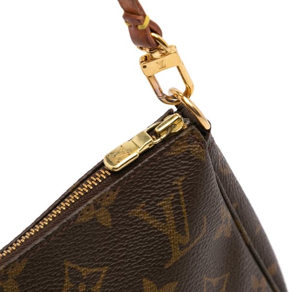 Pre-owned Louis Vuitton Monogram Pochette Accessoires Brown