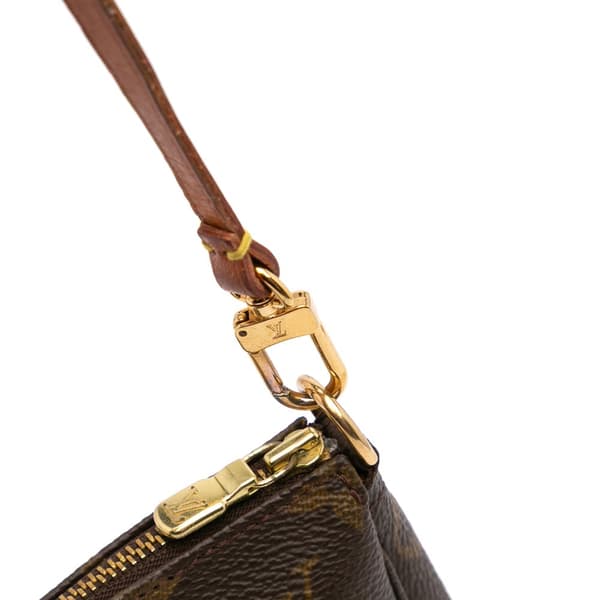 Pre-owned Louis Vuitton Monogram Pochette Accessoires Brown