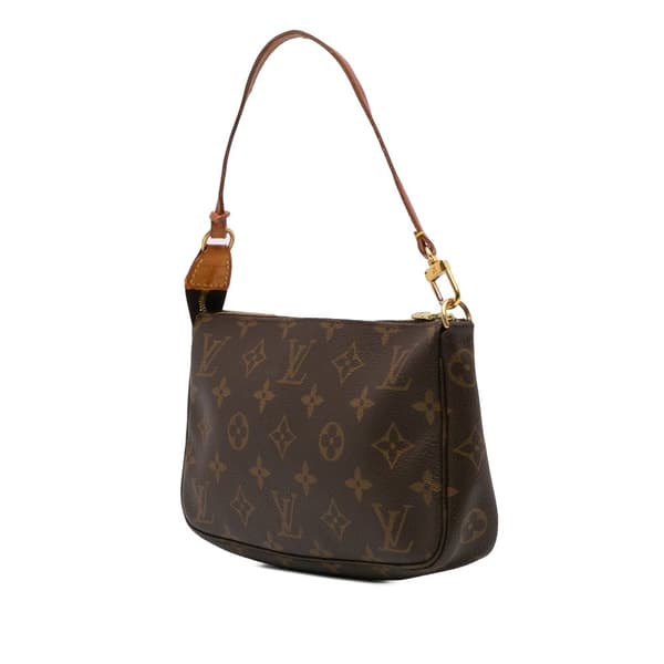 Pre-owned Louis Vuitton Monogram Pochette Accessoires Brown