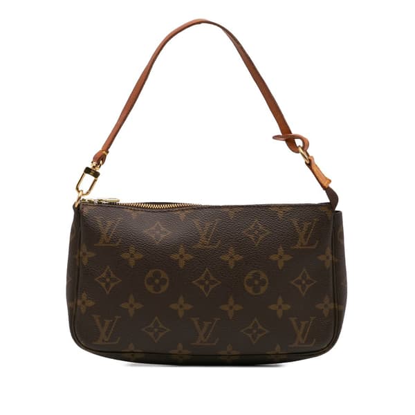 Pre-owned Louis Vuitton Monogram Pochette Accessoires Brown