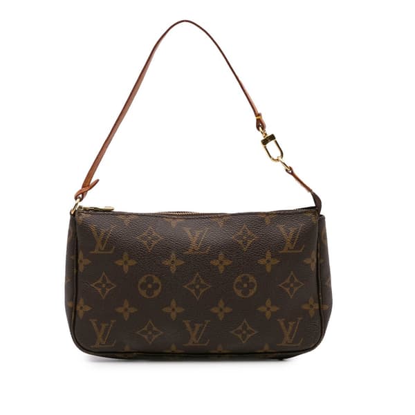 Pre-owned Louis Vuitton Monogram Pochette Accessoires Brown