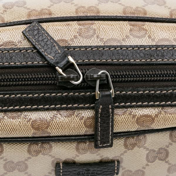 Pre-owned Gucci GG Crystal Princy Shoulder Bag Brown