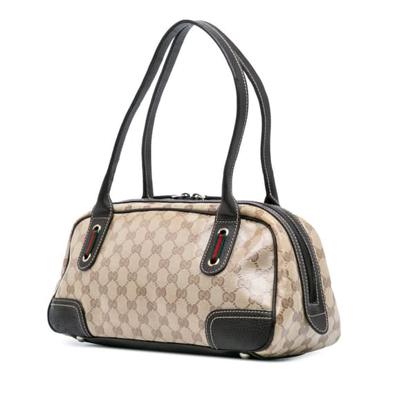 Pre-owned Gucci GG Crystal Princy Shoulder Bag Brown
