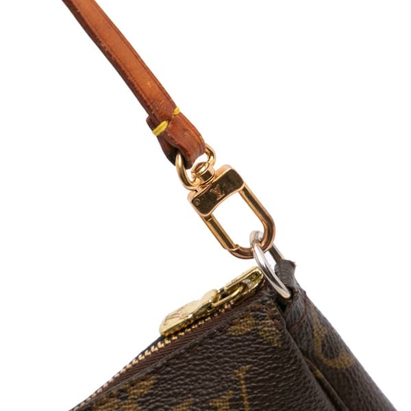 Pre-owned Louis Vuitton Monogram Pochette Accessoires Brown