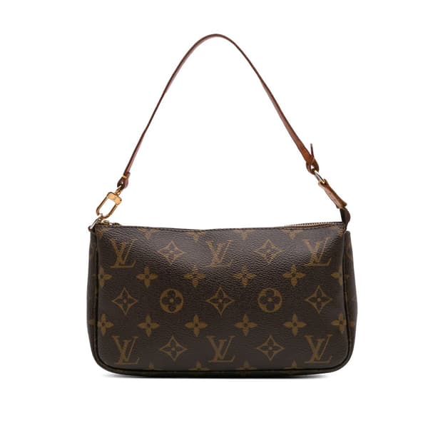 Pre-owned Louis Vuitton Monogram Pochette Accessoires Brown