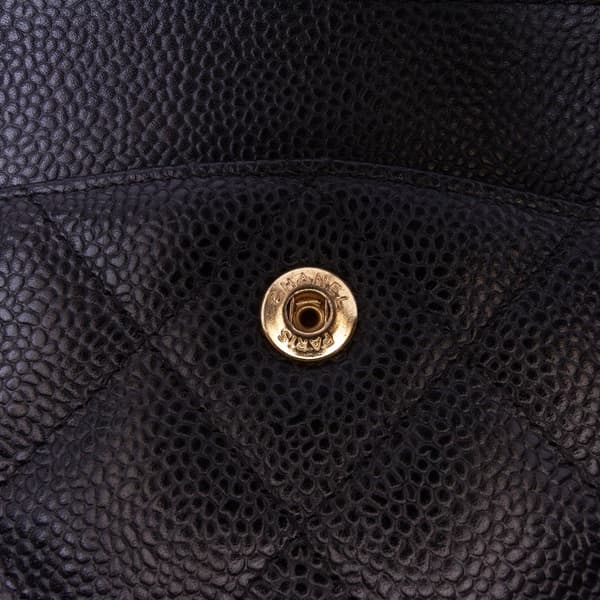 Pre-owned Chanel Maxi Classic Caviar Double Flap Black
