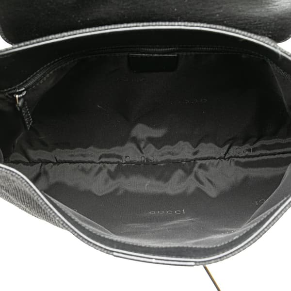 Pre-owned Gucci Canvas Shoulder Bag Black