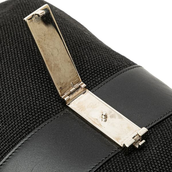 Pre-owned Gucci Canvas Shoulder Bag Black