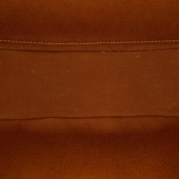 Pre-owned Celine Triomphe Coated Canvas Ava Shoulder Bag Brown