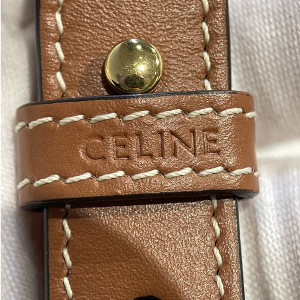 Pre-owned Celine Triomphe Coated Canvas Ava Shoulder Bag Brown