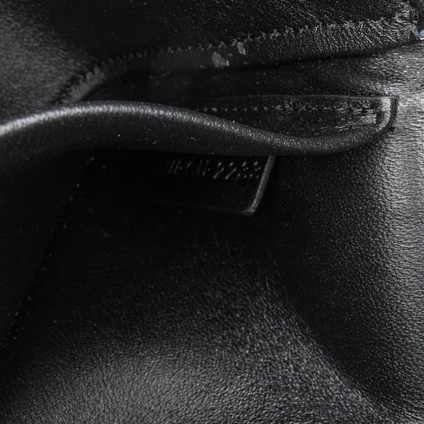 Pre-owned Celine Shiny Calfskin Claude Chain Shoulder Bag Black