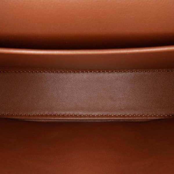 Pre-owned Celine Leather Triomphe Claude Shoulder Bag Brown
