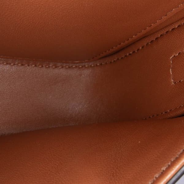 Pre-owned Celine Leather Triomphe Claude Shoulder Bag Brown
