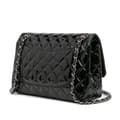 Miniatyrbillede 2 af 10: Pre-owned Chanel Jumbo Classic Patent Double Flap Black