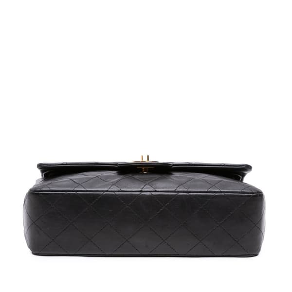 Pre-owned Chanel Small Classic Lambskin Double Flap Black