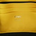 Miniatyrbild 5 av 10: Pre-owned Fendi Mini Bicolor Nappa Apolo Chain Baguette Shoulder Bag Yellow