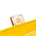 Miniatyrbild 7 av 10: Pre-owned Fendi Mini Bicolor Nappa Apolo Chain Baguette Shoulder Bag Yellow