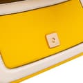 Miniatyrbild 8 av 10: Pre-owned Fendi Mini Bicolor Nappa Apolo Chain Baguette Shoulder Bag Yellow