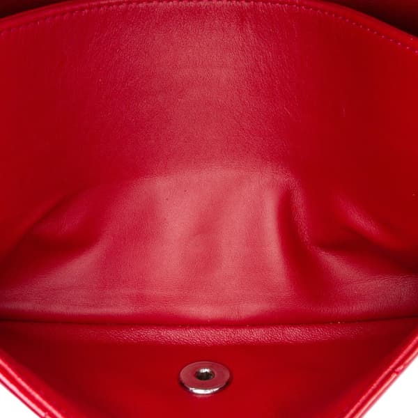 Pre-owned Chanel Medium Classic Patent Double Flap Red