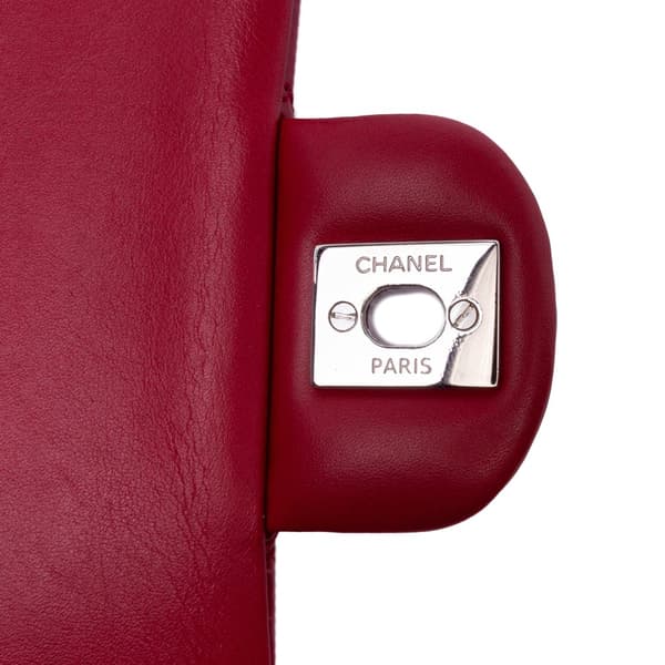 Pre-owned Chanel Medium Classic Patent Double Flap Red
