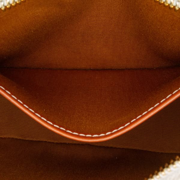 Pre-owned Celine Triomphe Coated Canvas Ava Shoulder Bag Brown