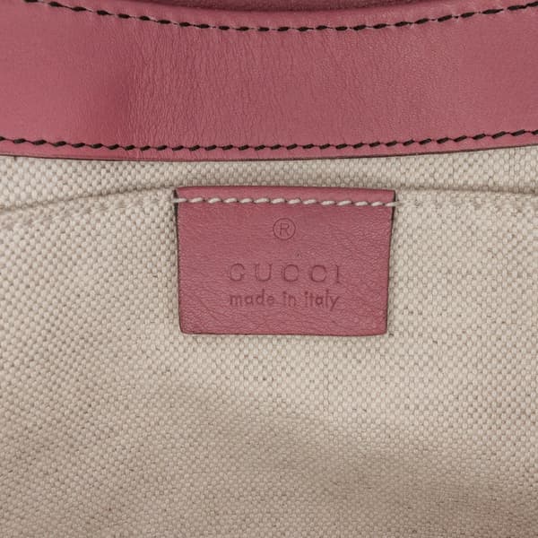 Pre-owned Gucci Medium Guccissima Emily Shoulder Bag Pink