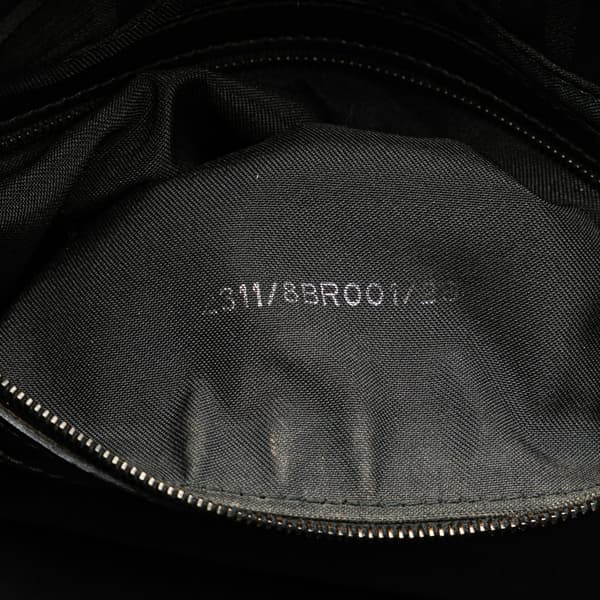 Pre-owned Fendi Zucca Canvas Mamma Forever Black