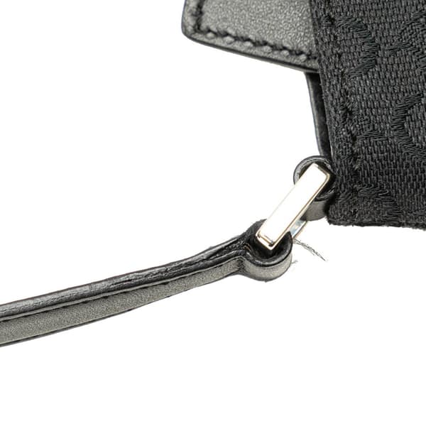 Pre-owned Celine C Macadam Canvas Shoulder Bag Black