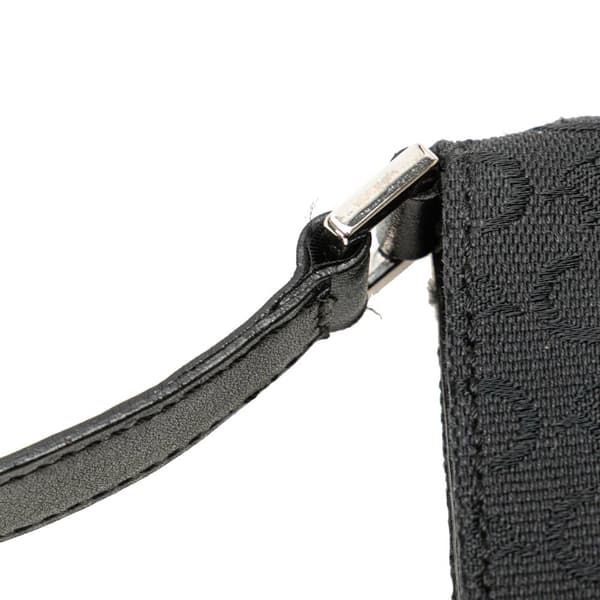 Pre-owned Celine C Macadam Canvas Shoulder Bag Black