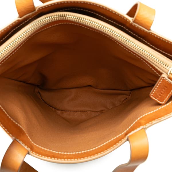 Pre-owned Celine Macadam Coated Canvas Shoulder Bag Brown