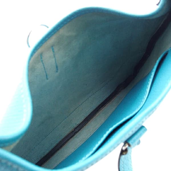 Pre-owned Hermès Chevre Mysore Trim 24 Blue