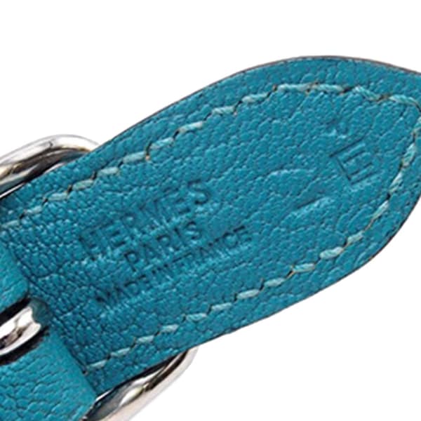 Pre-owned Hermès Chevre Mysore Trim 24 Blue