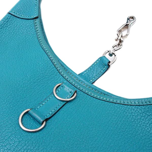 Pre-owned Hermès Chevre Mysore Trim 24 Blue